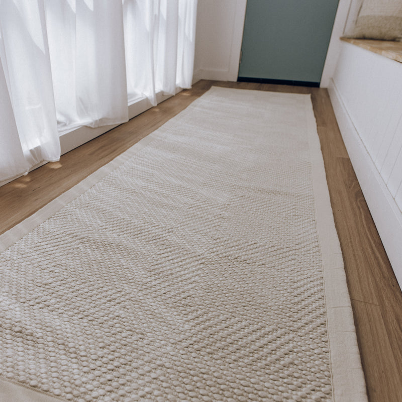 Hand-Woven Large Area Floor Rug in Natural Earthy Tones