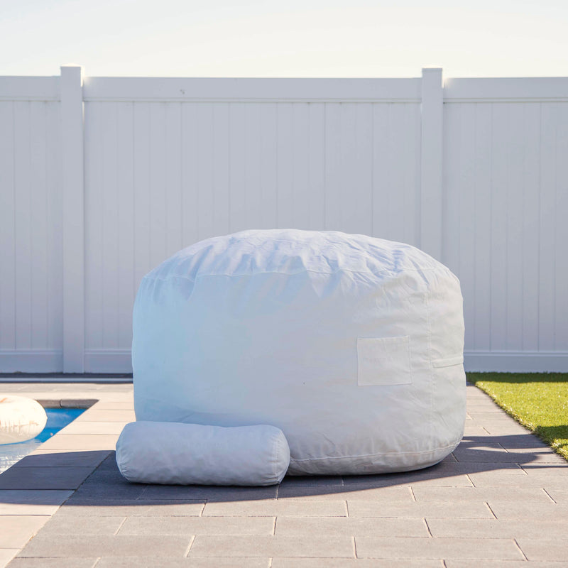 outdoor beanbag by the pool