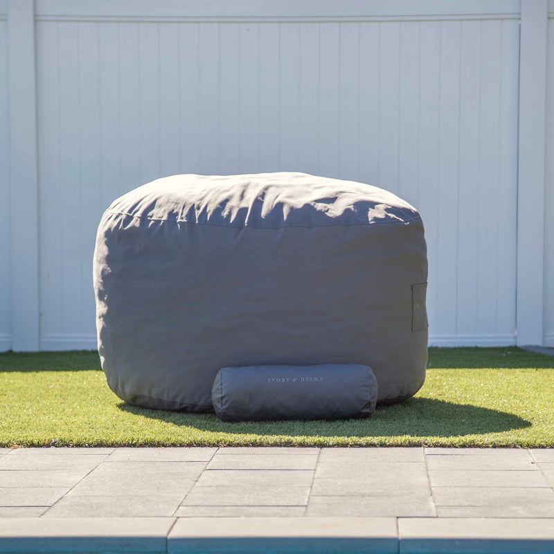 outdoor beanbag by the pool