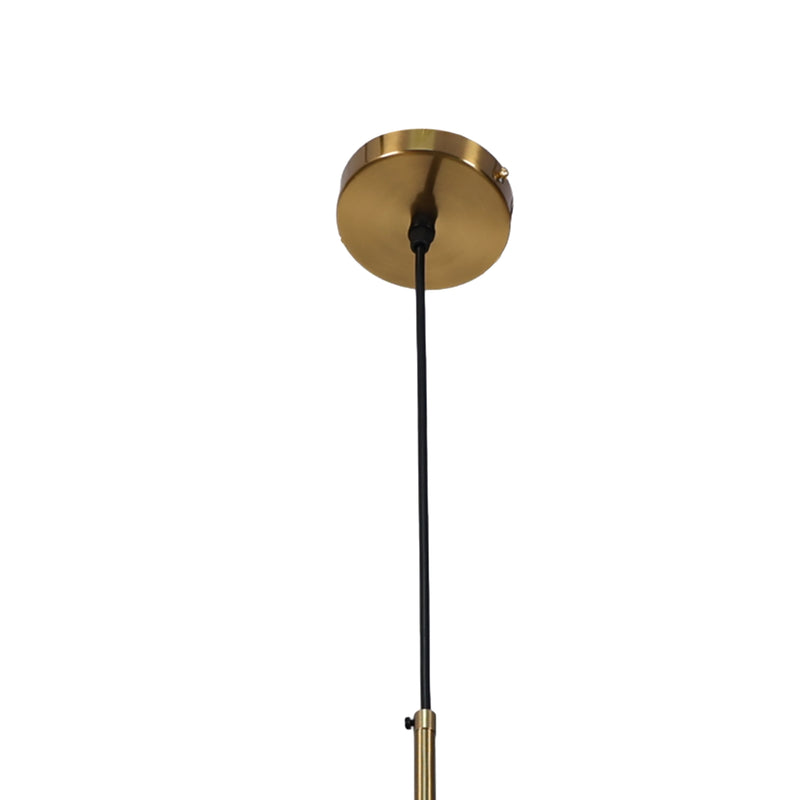 Glass Pendant Light with Gold Hardware - Cora