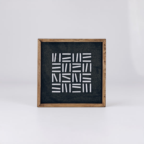 Abstract wall art print framed in recycled wooden frame, ready to hang, available in various sizes