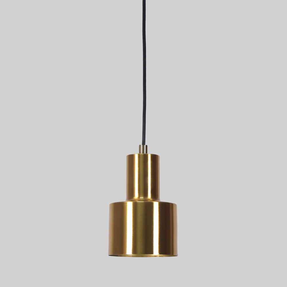 Minimalistic Gold Metal Pendant Light: Effortless Elegance for Your Spac