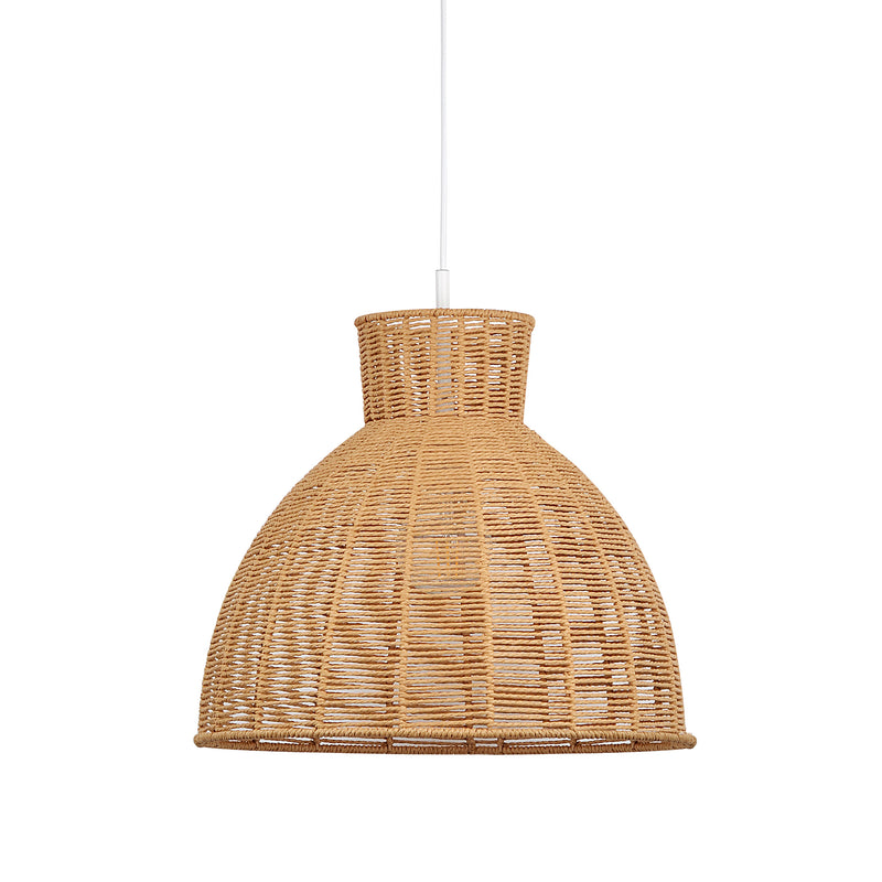 Natural Rope Pendant Light: Rustic and Organic Lighting Fixture for a Cozy Ambiance