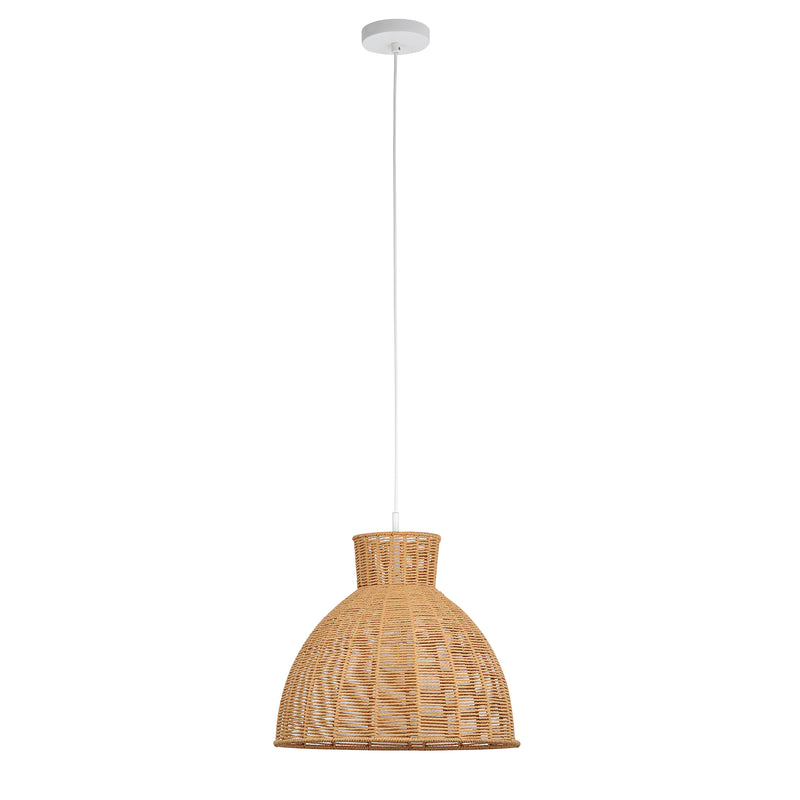 Natural Rope Pendant Light: Rustic and Organic Lighting Fixture for a Cozy Ambiance