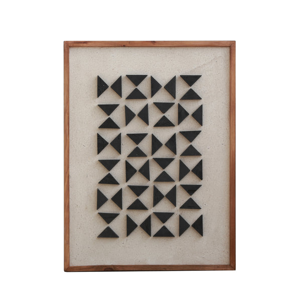 Abstract wall art print framed in recycled wooden frame, ready to hang, available in various sizes