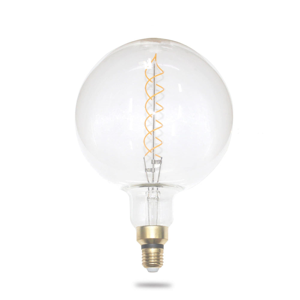 oversized filament globe 4w double spiral on a white background