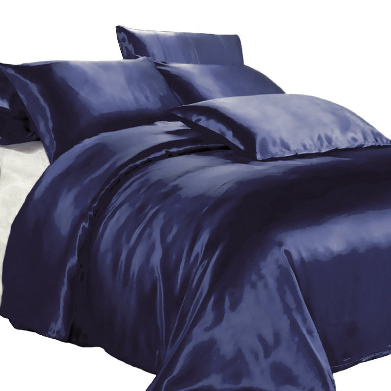 Soft and luxurious satin bedding, adding elegance and comfort to your bedroom decor.