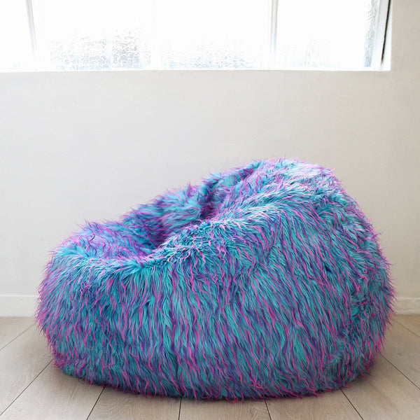 Fur Shaggy Beanbag Multi Coloured