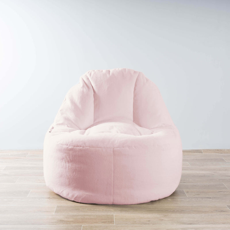 Soft pink lounger bean bag