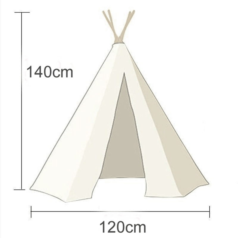 Cozy and inviting teepee play tent for kids, providing a wonderful space for imaginative adventures.