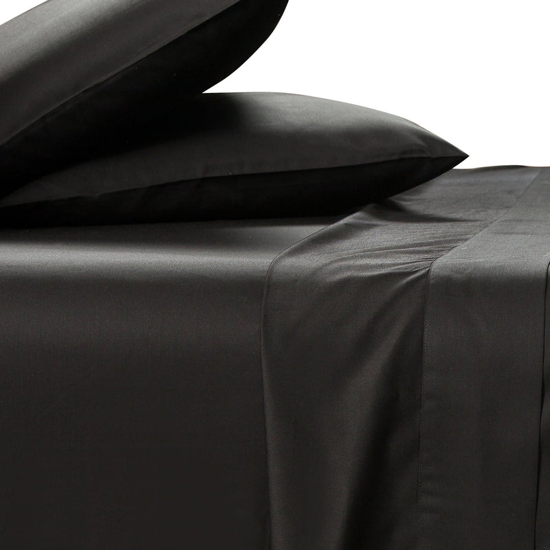 black pillowcases in 400tc bamboo fabric