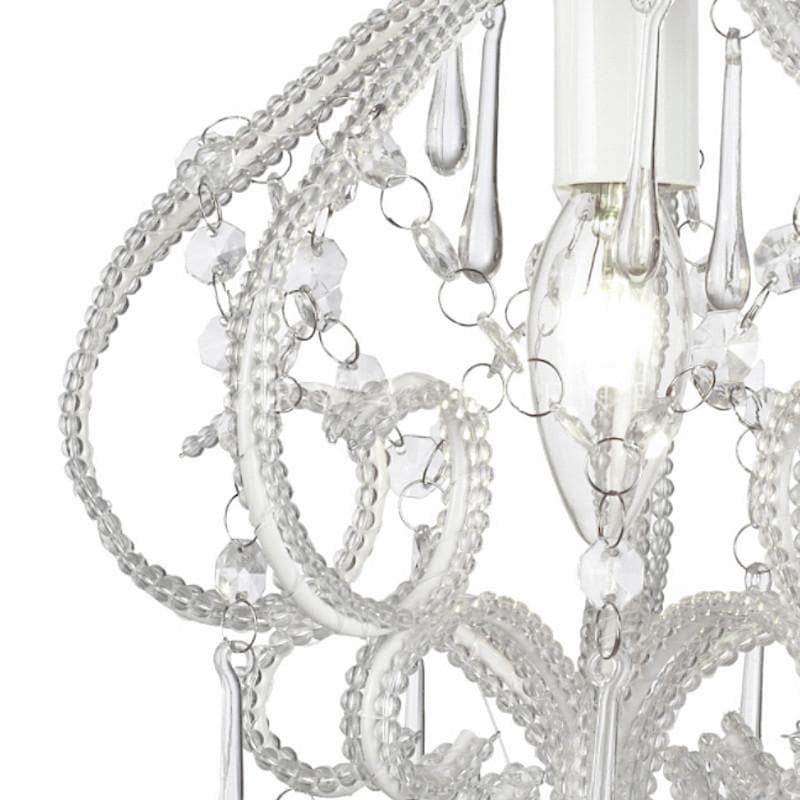 Small White Darling Chandelier Closeup