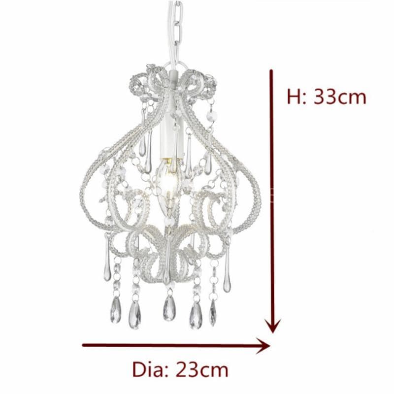Small White Darling Chandelier