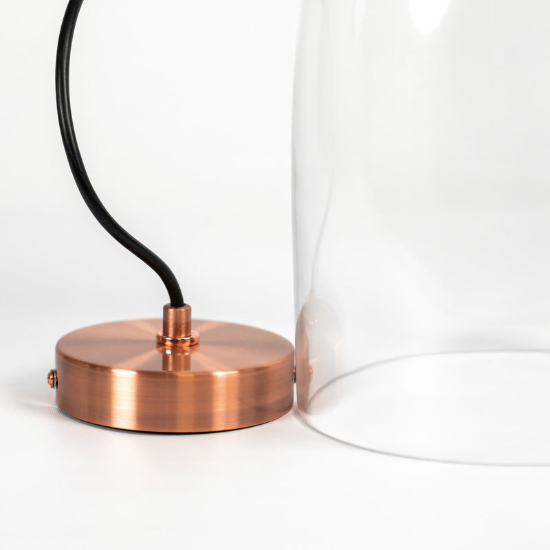 Willow Glass Pendant Light Copper 1