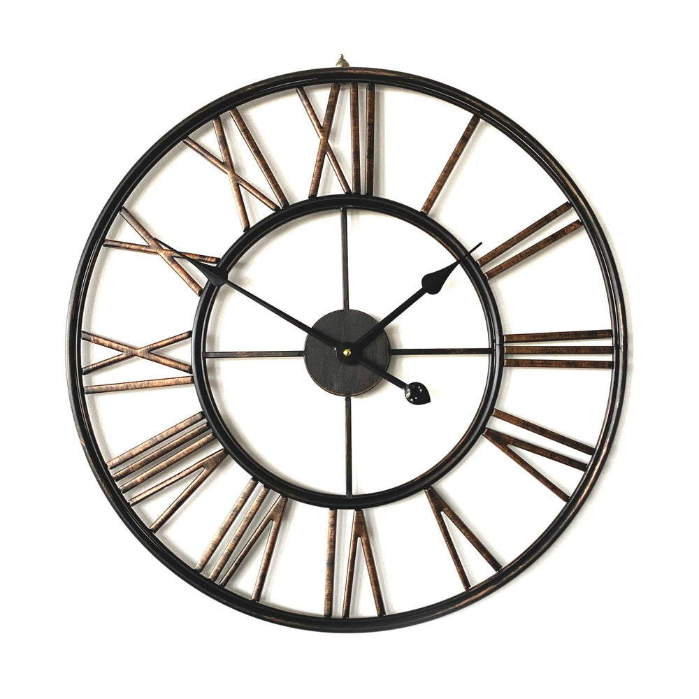 Large Round Metal Wall Clock: Timeless Elegance for Your Wall Décor – Ivory  & Deene