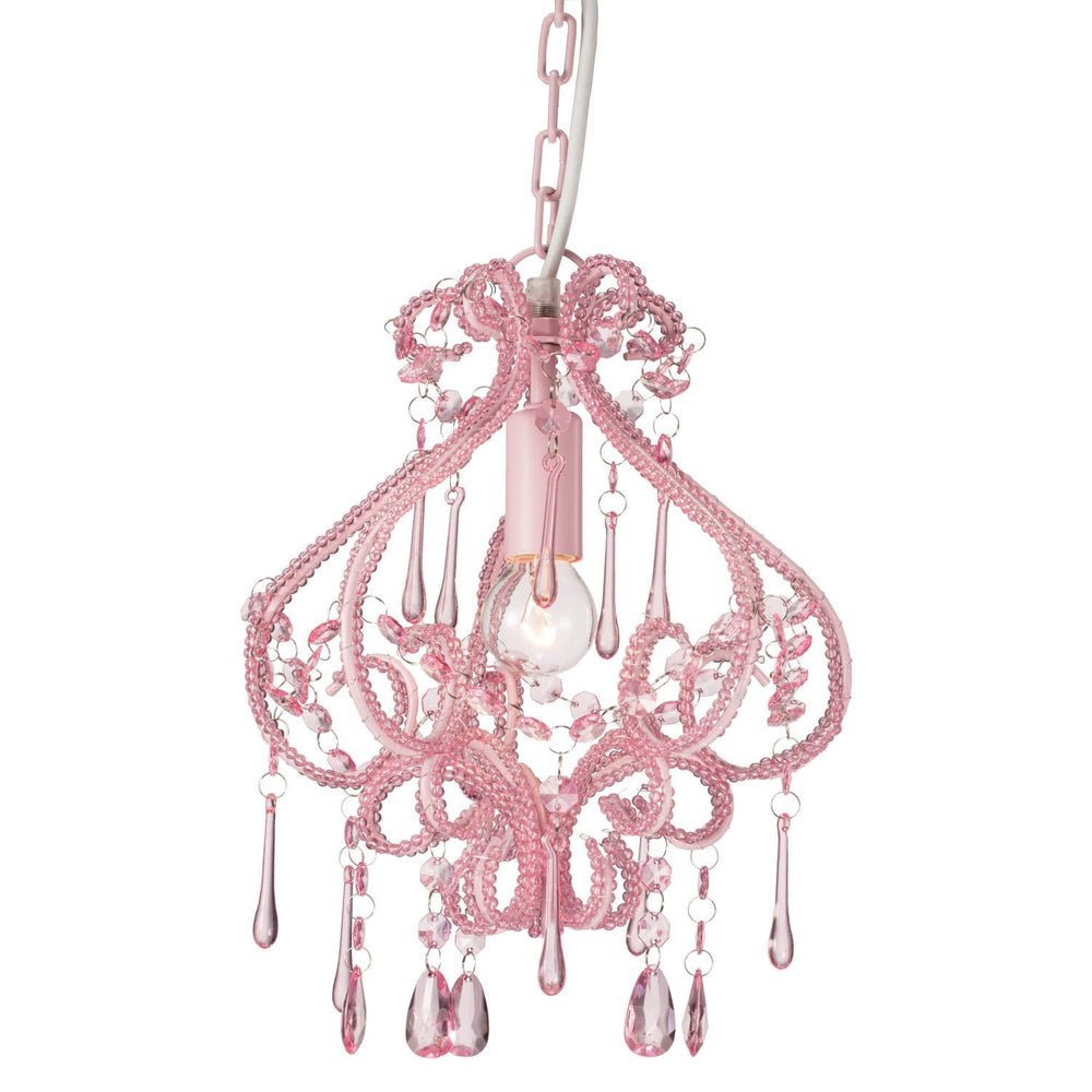 Small Beaded Pink Chandelier: Stylish Elegance for Your Space