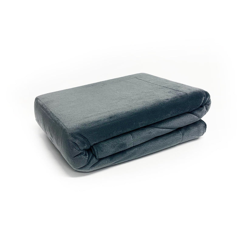 Charcoal Velvet Fur European Pillowcase Set 1