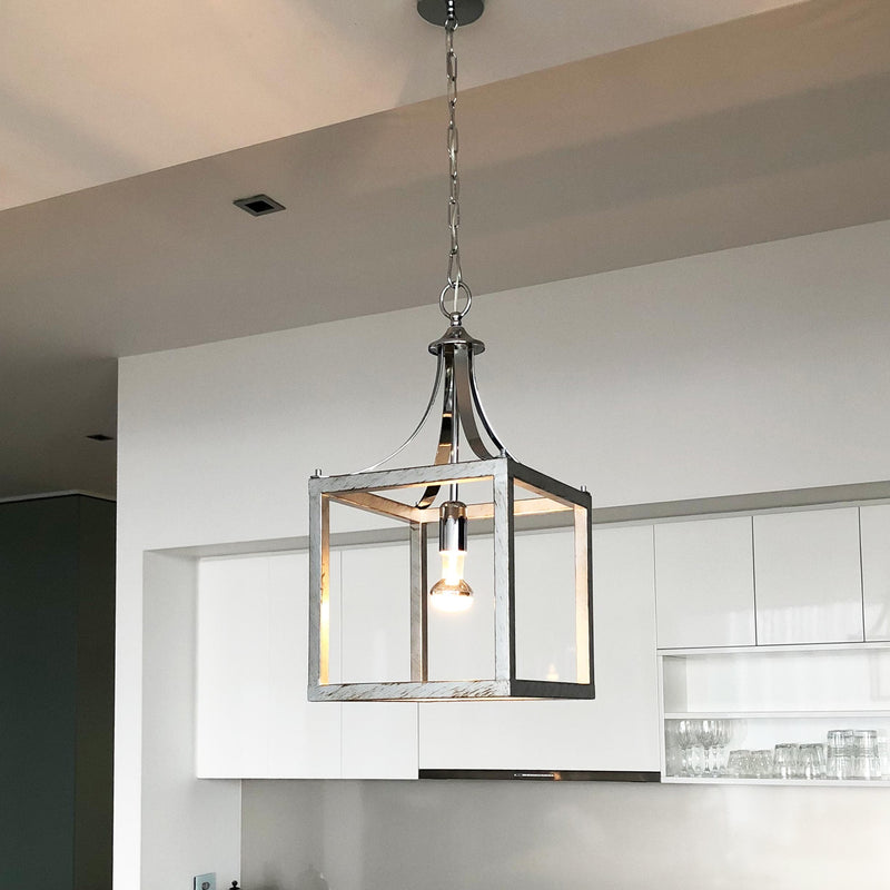 hampton box pendant kitchen dining ceiling light