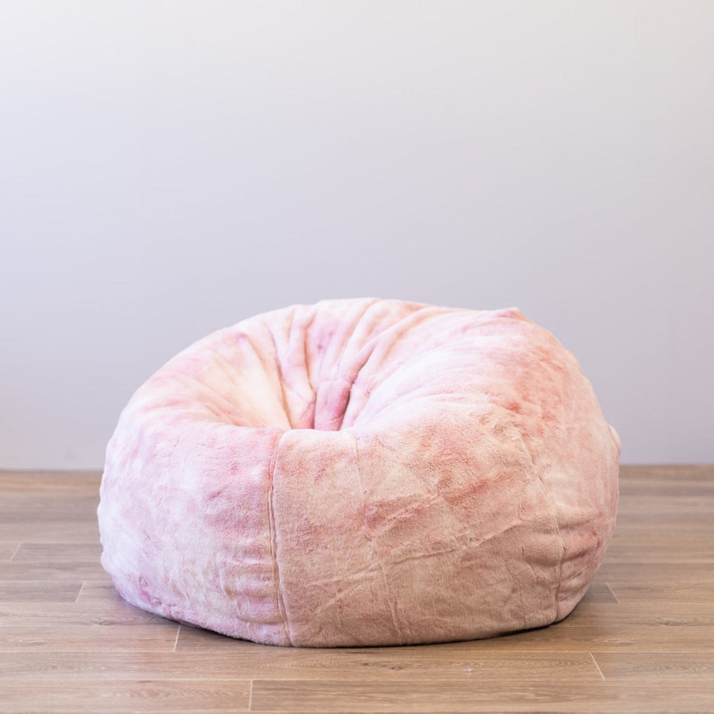 Gouchee Home Fluffy Hearts Pink Bean Bag Chair G32366 | RONA