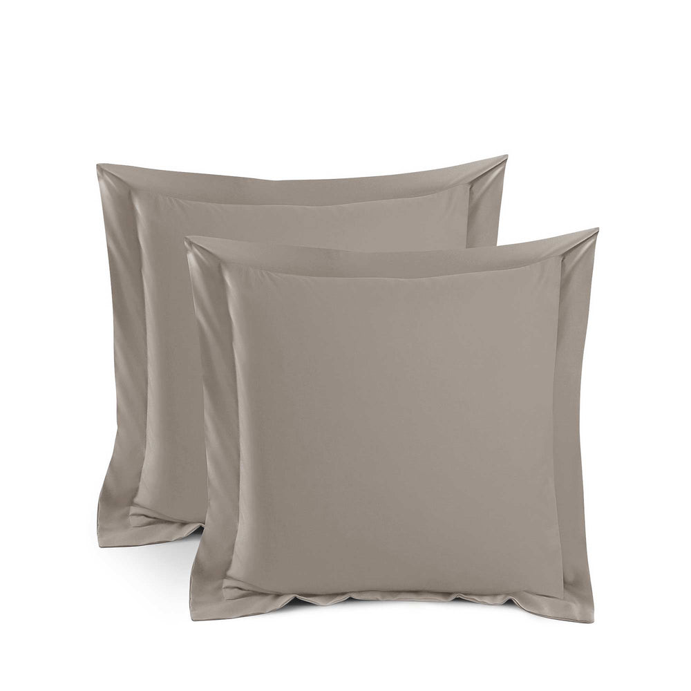 luxury latte bamboo pillowcases in european size