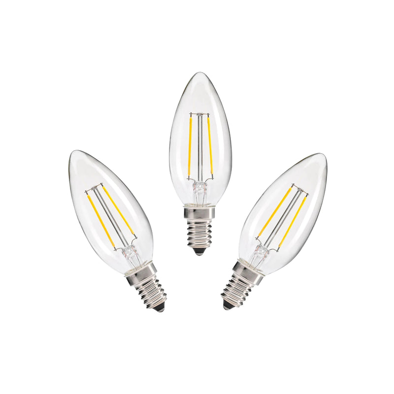 2W Candle Dimmable LED Bulb (E14) Clear in Cool White