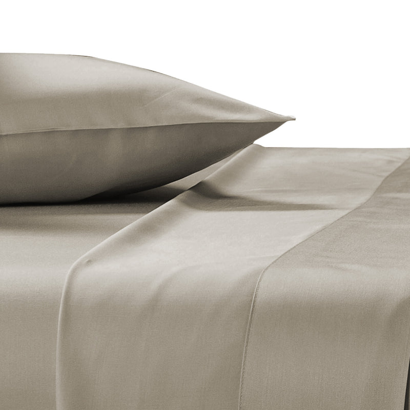 luxury bamboo pillowcase bedding set in latte