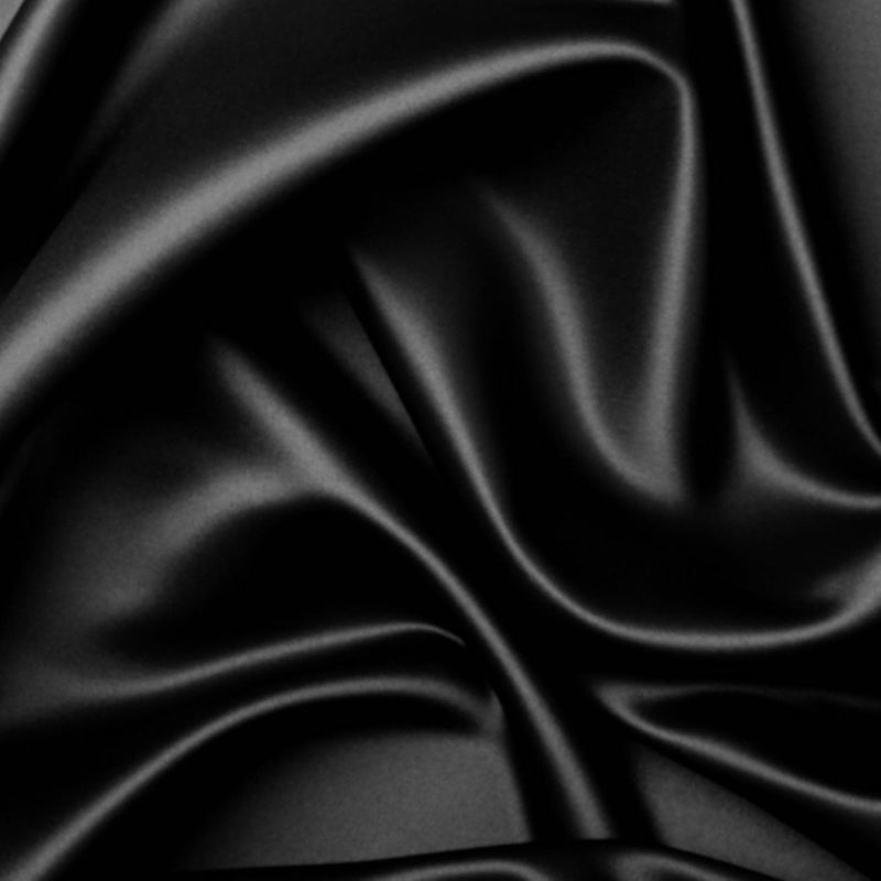 Silky Black Bamboo Fabric Detail