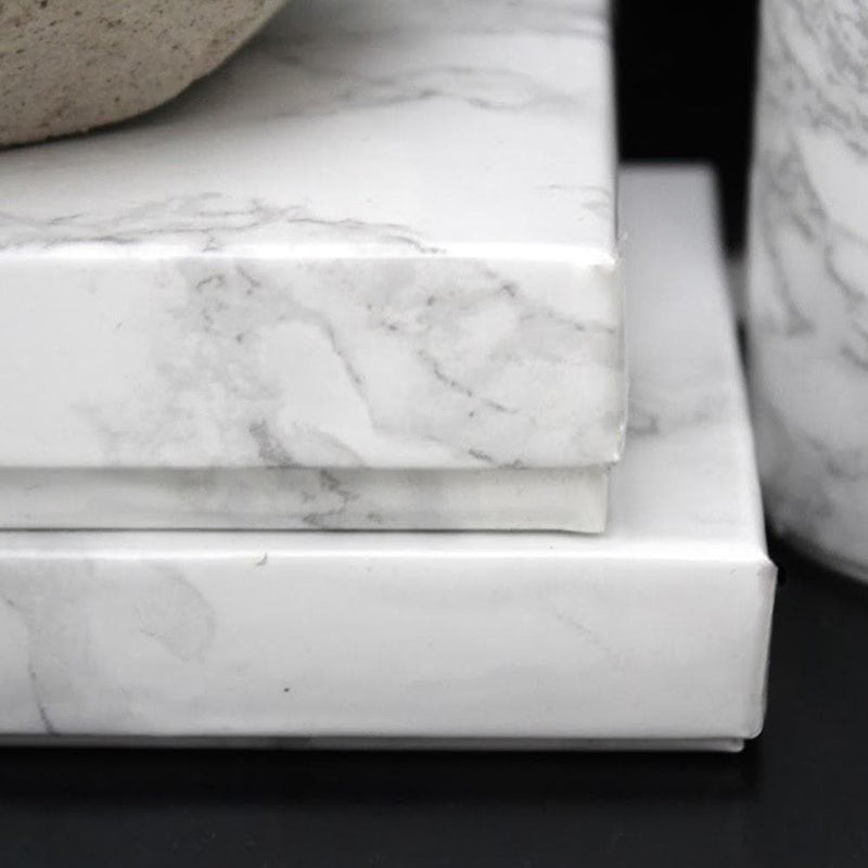 White Marble Covered Box